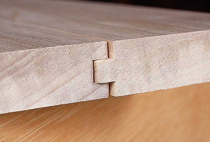 Piezas de unión de tableros de madera